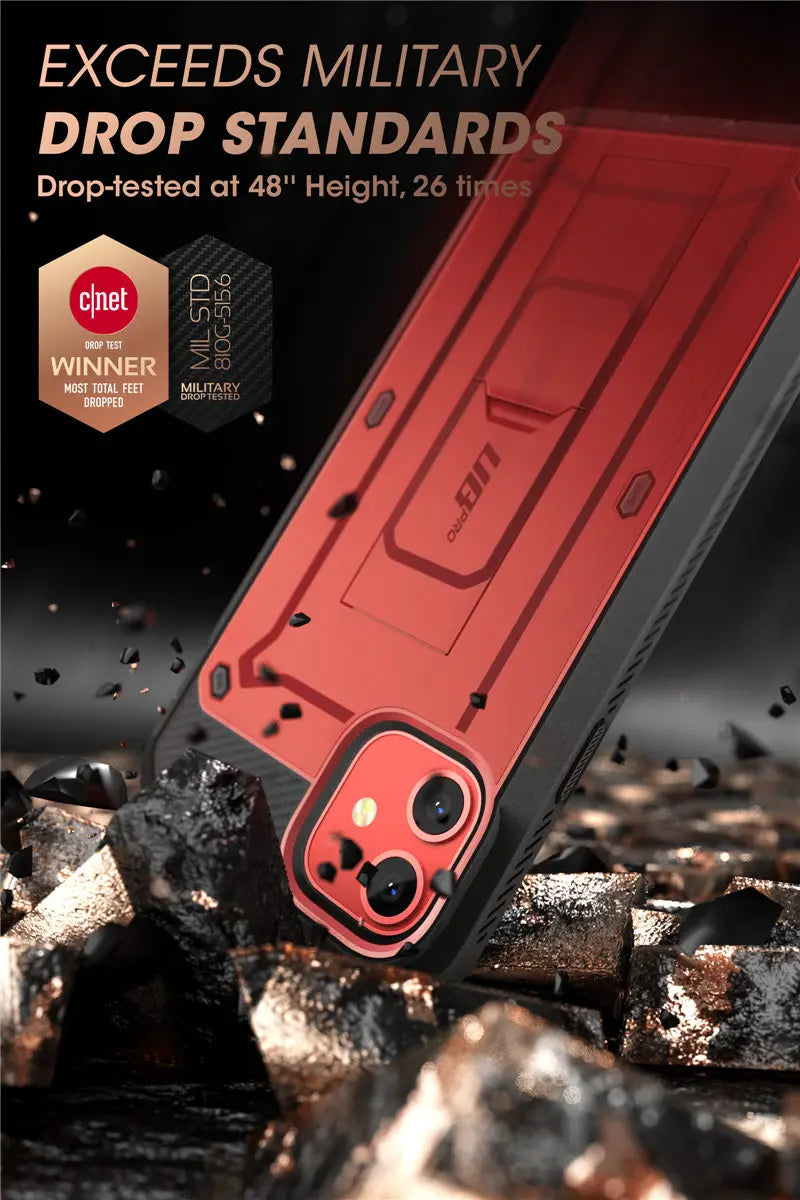 For iPhone 11 Case 6.1" (2019 Release) SUPCASE UB Pro Full-Body Rugged Holster Cover with Built-in Screen Protector & Kickstand - Caseverse
