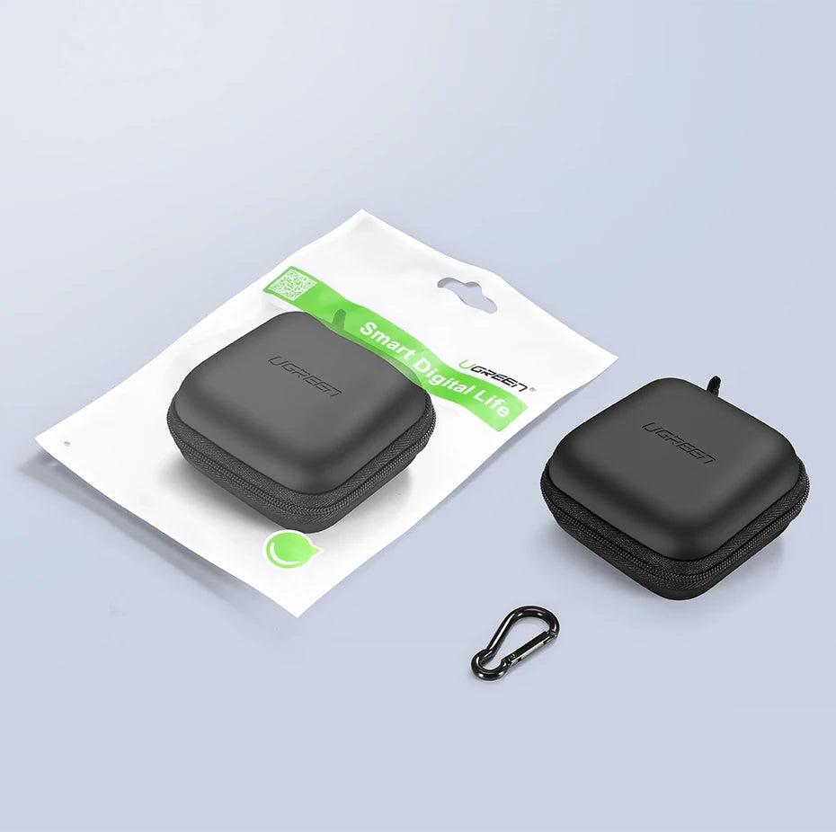 UGREEN Earphone Case Hard Headphone Bag For Airpods Earpods Sennheiser Ear Pads Wireless Bluetooth Earphone Accessories