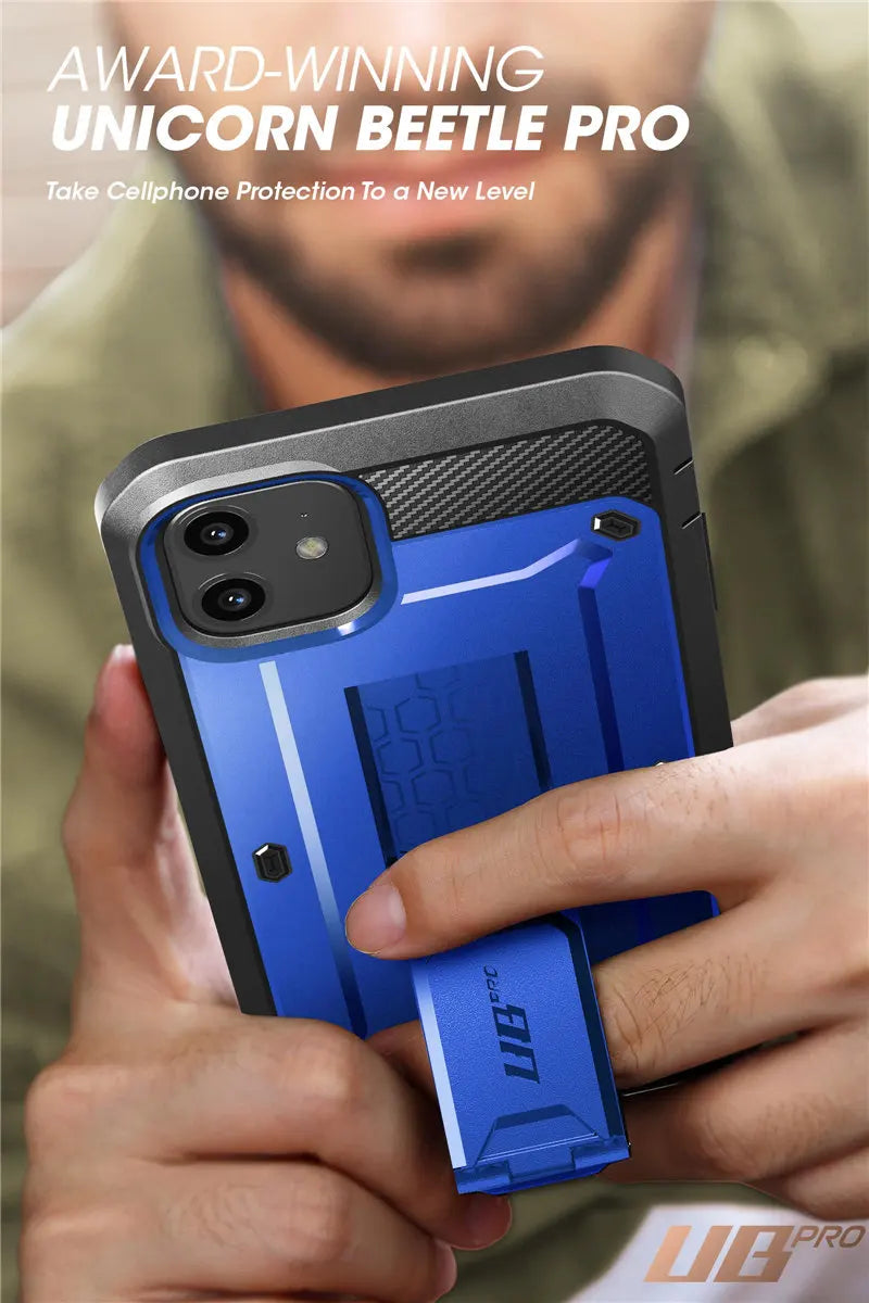 For iPhone 11 Case 6.1" (2019 Release) SUPCASE UB Pro Full-Body Rugged Holster Cover with Built-in Screen Protector & Kickstand