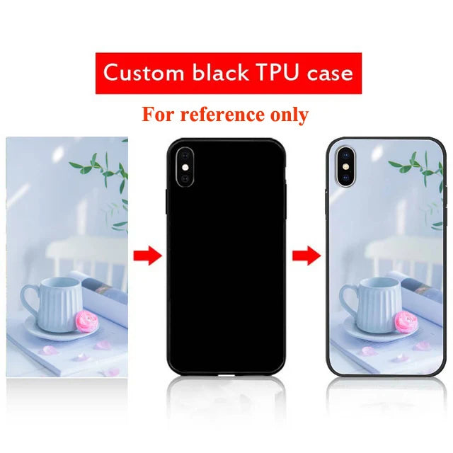 Custom Phone Cases For iphone 14 Pro Max 13 Mini 14 Plus Glass Silicone Cover Customized DIY Photo Personalized Pictures Fundas - Caseverse
