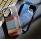 Magnetic Kevlar Carbon Fiber Pattern For iPhone 16Pro 15 Pro Max 14 13 12 Pro Plaid Personalized Phone Case For 12 13 14 Pro Max - Caseverse