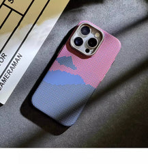 Magnetic Kevlar Carbon Fiber Pattern For iPhone 16Pro 15 Pro Max 14 13 12 Pro Plaid Personalized Phone Case For 12 13 14 Pro Max