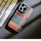 Magnetic Kevlar Carbon Fiber Pattern For iPhone 16Pro 15 Pro Max 14 13 12 Pro Plaid Personalized Phone Case For 12 13 14 Pro Max - Caseverse
