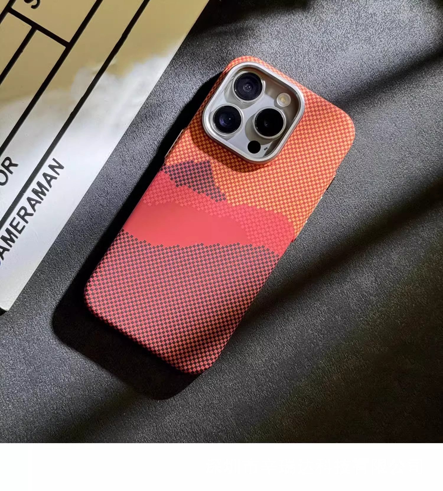 Magnetic Kevlar Carbon Fiber Pattern For iPhone 16Pro 15 Pro Max 14 13 12 Pro Plaid Personalized Phone Case For 12 13 14 Pro Max - Caseverse