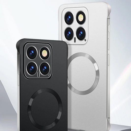 For Xiaomi 15 Pro Phone Case for XIAOMI Mi 15 15pro Xiaomi15 Metal Frameless Magnetic Lens Protective Cover Plain Back Shell