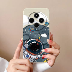 For Redmi 14C Phone Case Cartoon Astronaut Full Coverage Anti Drop Funda For Xiaomi Redmi 14 C Soft Liquid Silicone Bumper Capa