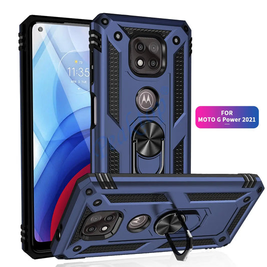 for Moto G Power Case for Phone Moto G Power 2021 Case Shockproof Armor Rugged Military Protective Car Holder Magnetic Cover - Caseverse