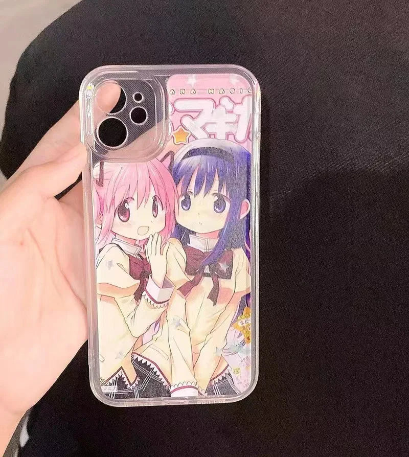 Y2k Hip Hop Girls Print Phone Case For Iphone16 15 7 8 Plus 14 13Pro Case Japanese Harajuku Stylish For Iphone X Xr Xs Max Cover - Caseverse