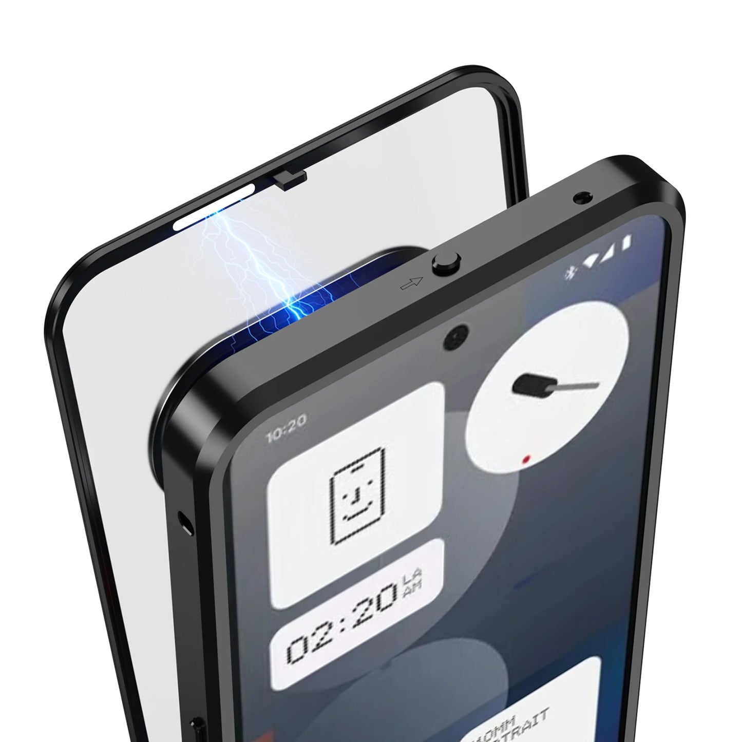 Metal Aluminium Alloy Frame Hard PC Backboard Shockproof Phone Cover for Nothing Phone 3A Pro Case