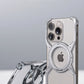 Metal Frameless Magsafe Magnetic Holder Phone Case For iPhone 16 15 14 13 Pro Max 16promax Aluminum Alloy Frame Shockproof Cover
