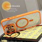 Luxury Magnetic Shockproof Phone Case For iPhone 15 14 13 12 11 16 Pro Max 16 Plus Funda Stand Glass Lens Protection Back Cover - Caseverse