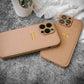 Customized Phone Case For iPhone 16 15 14 13 12 11 Pro Max Plus Personalized Name Initials Letters Luxury Leather DIY Cover 16 - Caseverse