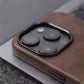 Luxury Business Vintage Leather Magnetic Phone Case for IPhone 16 Plus 15 14 13 12 Pro Max Metal Camera Frame Shockproof Cover