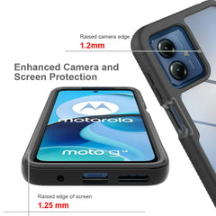 Moto G24 Shockproof Clear Case Built in Screen Protector Full Body Rugged Defender Cover for Motorola G04/G04S Case