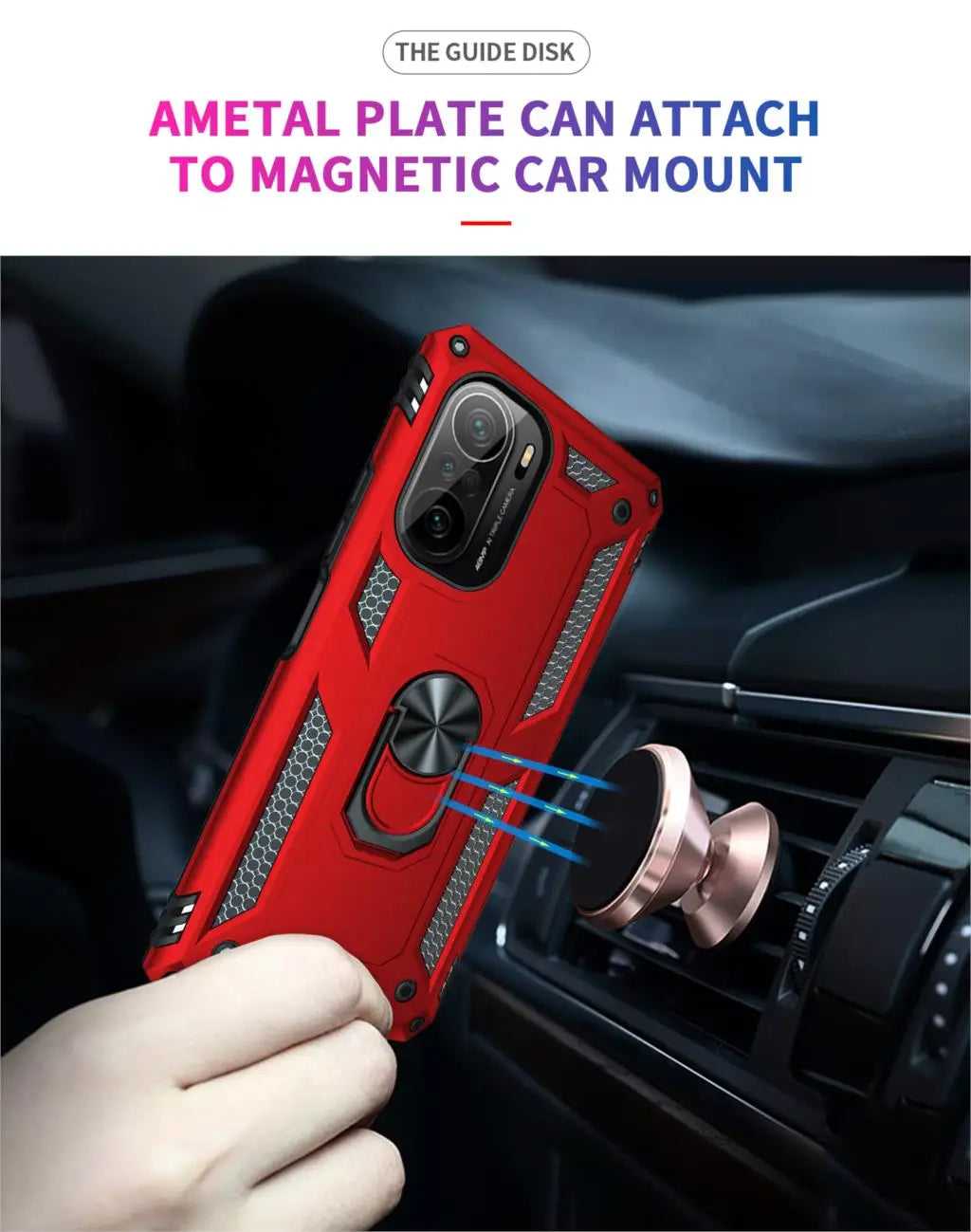 Cover Case for POCO F3 Armor Rugged Military Shockproof Ring Holder Magnet Phone Case for Xiaomi POCO F3 F 3 5G - Caseverse