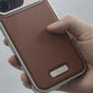 Aluminum Alloy Leather Magnetic Phone Case For iPhone 16 16pro 15 14 Pro Max Wireless Charging Metal Frameless Shockproof Cover