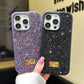 01 Stylish Diamond Sparkling Phone Case For Iphone 16 15 14 13 12 11 Pro Max Plus Women's Gift Back Shockproof Phone Case