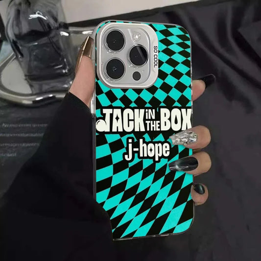 1PC Singer J-Hope -Arson Phone Case Phone Case IMD color silver shell For iPhone 16 15 14 13 12 11 Pro Max Plus