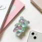 Korea 3D Cute Bear Laser Phone Holder Grip Tok Cell Phone Accessories Griptok Korean Stand Pop Universal Bracket MOBILE HOLDER - Caseverse