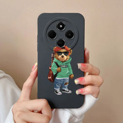 For Redmi 14C Phone Case Cartoon Astronaut Full Coverage Anti Drop Funda For Xiaomi Redmi 14 C Soft Liquid Silicone Bumper Capa