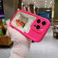 Candy Color Cute Cat Phone Case For iPhone 16, 15 Matte Shockproof Cover - Caseverse