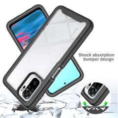 Hybrid TPU/PC Case for Xiaomi Poco M5s Built-in Screen Protector 360 Degree Shockproof Crystal Clear Cover for Xiaomi Poco M5 S