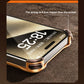 Metal 3D Track Bumper Phone Case For iPhone 16 Plus 15 14 Pro Max 15Pro Aluminum Alloy Frameless Shell Air Bag Shockproof Cover