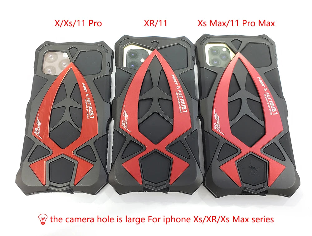 Luphie Rugged Phone Case Military Grade Armor Shell For iPhone 15 14 13 Pro Max Shockproof Metal Fundas - Caseverse