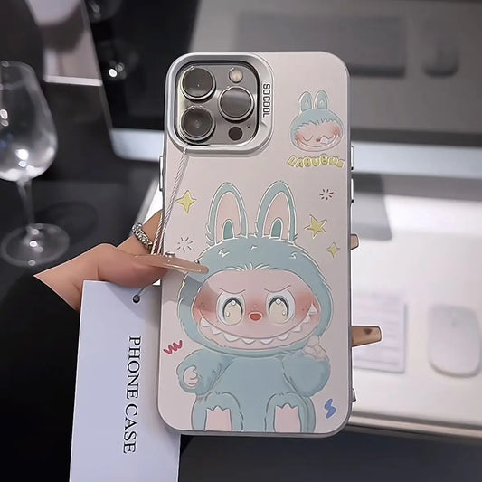 Y2K Lovely Labubu Kawaii Hot Phone Case For iPhone 16 15 14 13 12 11 Pro Max X XR XSMAX 8 7 Plus Candy Shockproof Back Cover