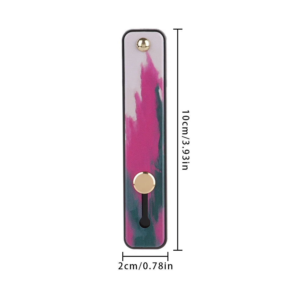Push Pull Rainbow Phone Grip Silicone Phone Stand Finger Ring Holder Finger Strap Bracket Portable Telescopic Wrist Band - Caseverse