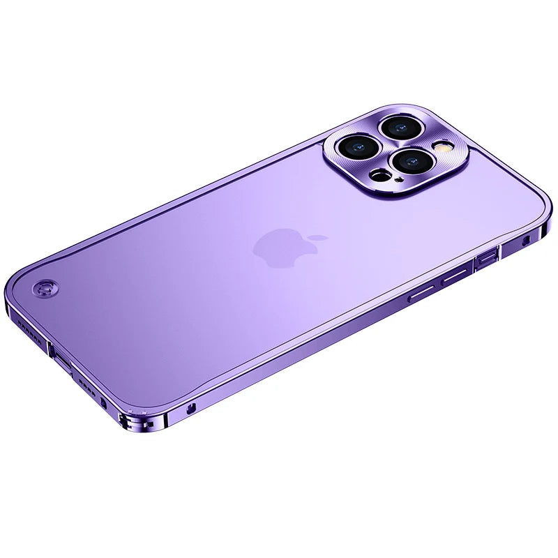 Metal Phone Cases For IPhone 12 13 14 15 16 Pro Max Plus Cover Magnetic Aluminum Frame Phone Shell For Iphone 13 Mini 14 15 Plus