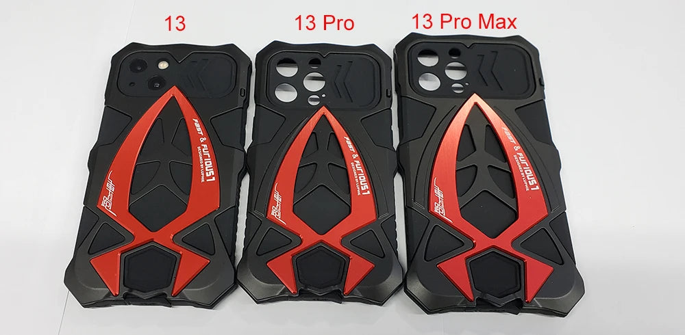 Luphie Rugged Phone Case Military Grade Armor Shell For iPhone 15 14 13 Pro Max Shockproof Metal Fundas - Caseverse