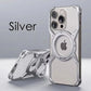 Metal Frameless Magsafe Magnetic Holder Phone Case For iPhone 16 15 14 13 Pro Max 16promax Aluminum Alloy Frame Shockproof Cover
