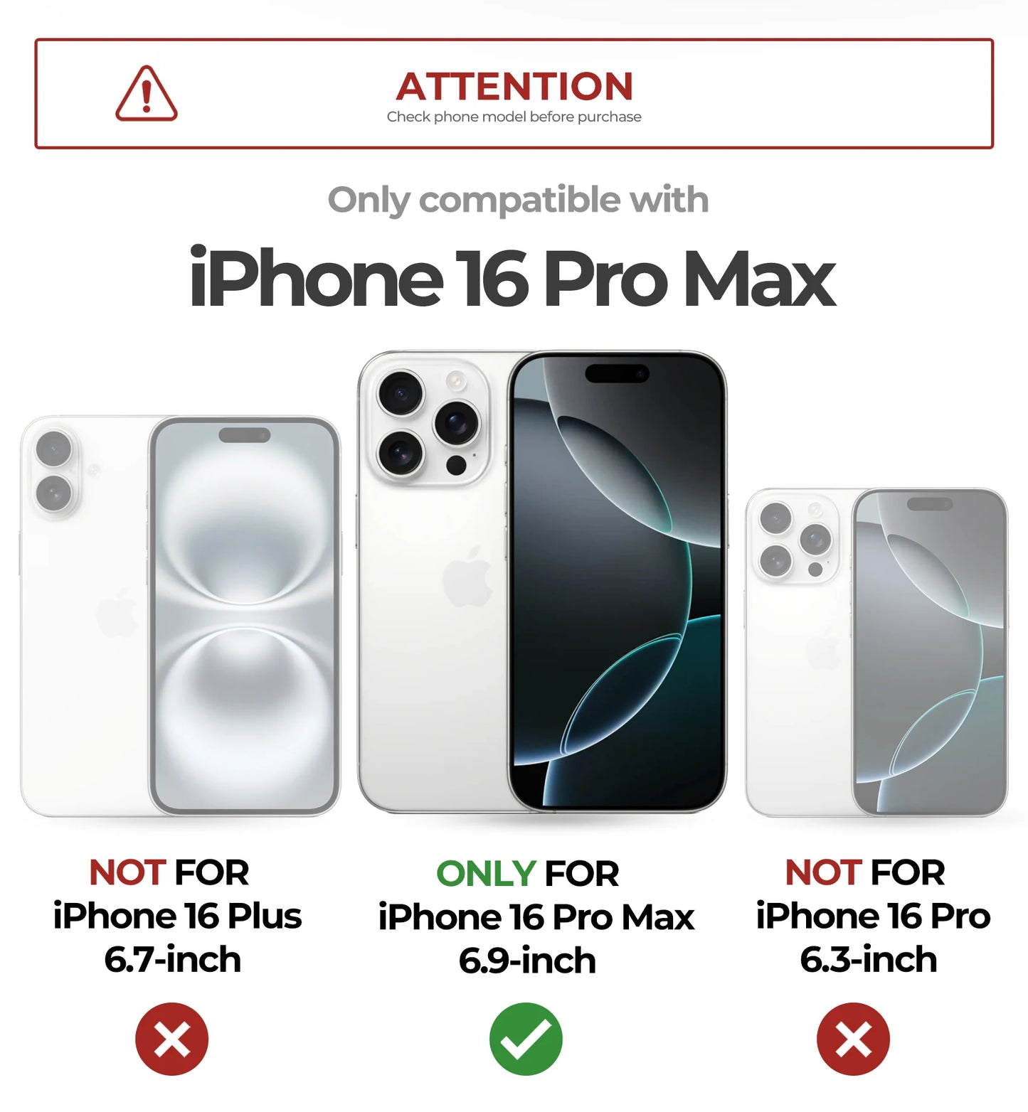 For iPhone 16 Pro Max Rugged Armor Shockproof Case with Built-in Sliding Camera Cover and Built-in Screen Protector Kickstand - Caseverse