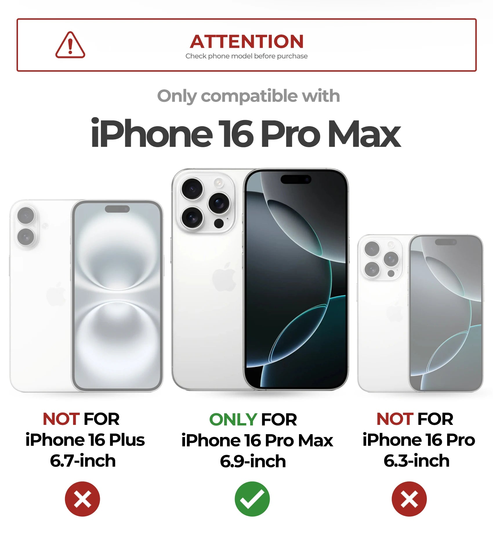 For iPhone 16 Pro Max Rugged Armor Shockproof Case with Built-in Sliding Camera Cover and Built-in Screen Protector Kickstand - Caseverse
