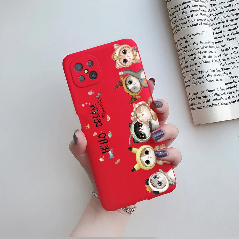 Case For OPPO Reno4 Z 5G Phone Case Cute Flower Cartoon Silicone Soft Back Fundas Cover For OPPO Reno 4Z CPH2065 Reno4Z 5G Coque - Caseverse