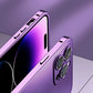 Luxury Aluminum Metal Frame Phone Case For iPhone 16 15 14 13 12 Pro Max Plus Camera Lens Glass Protect Shockproof PC Back Cover