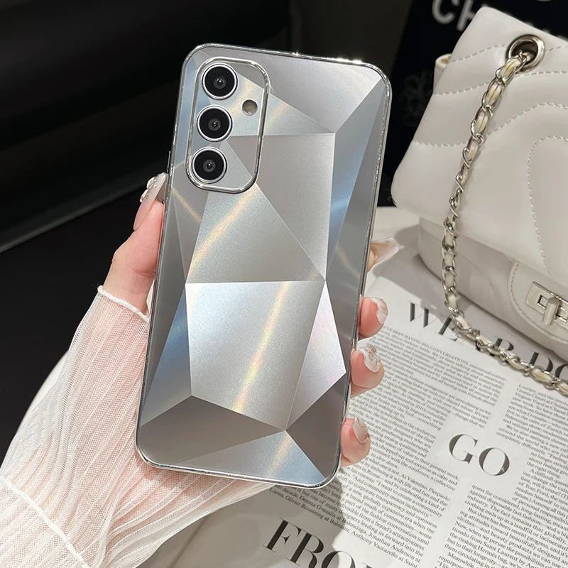 Luxury Soft TPU+PC+Acrylic Back Panel Shockproof Phone Case For Samsung S24 Ultra S22 S23 Ultra Plus FE A55 A54 A53 A34 Cover - Caseverse