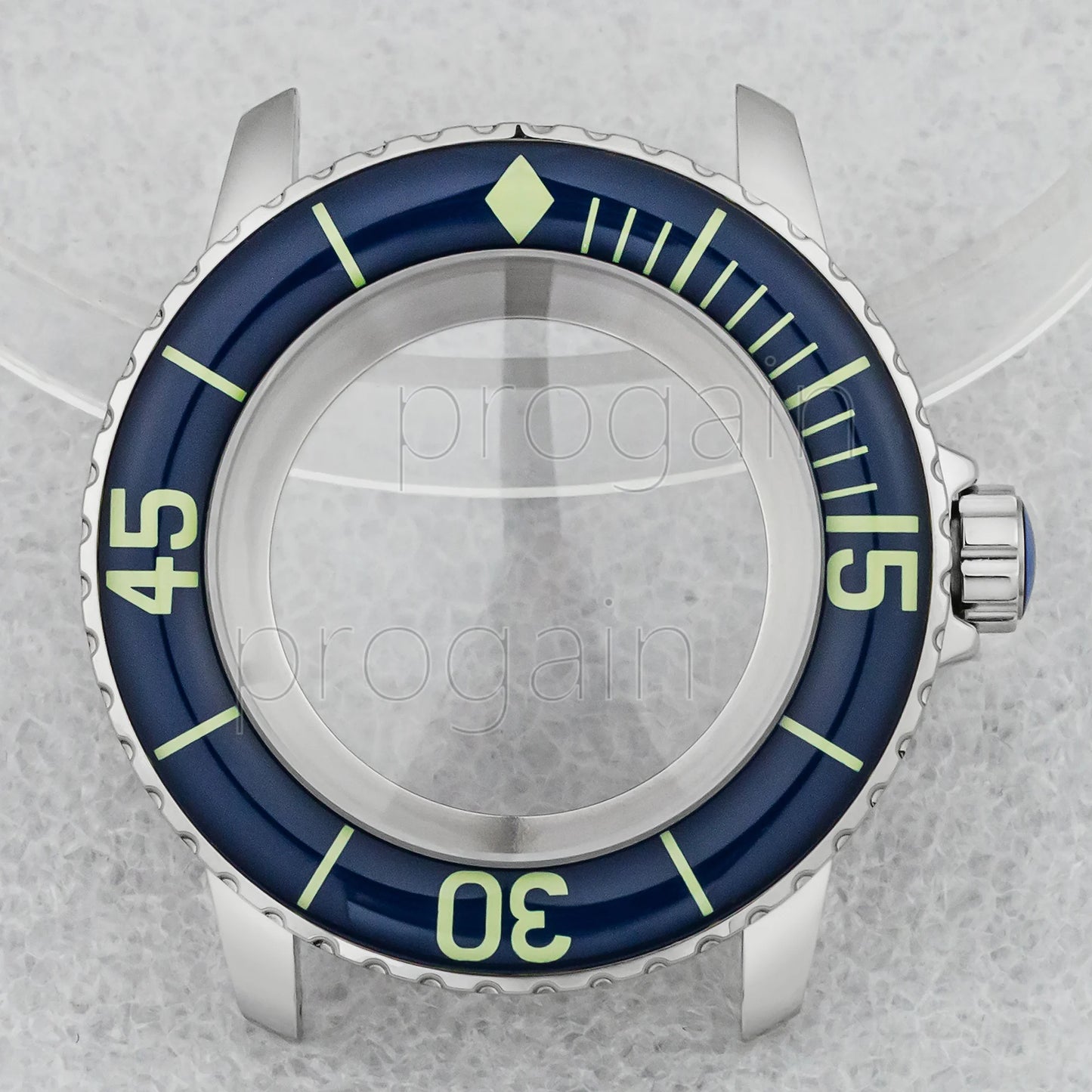 45mm Watch Case 10ATM Waterproof Stainless Steel for Fifty Fathoms Watch Case fit NH35 Movement NH35 Stainless Steel Case