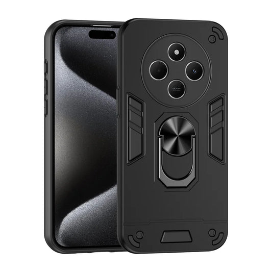 For Xiaomi Redmi 14C 4G Case Shockproof Armor Metal Ring Phone Cases For Mi Redmi 14C 4G Stand Holder Bumper Phone Cover