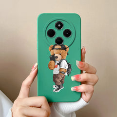 For Redmi 14C Phone Case Cartoon Astronaut Full Coverage Anti Drop Funda For Xiaomi Redmi 14 C Soft Liquid Silicone Bumper Capa