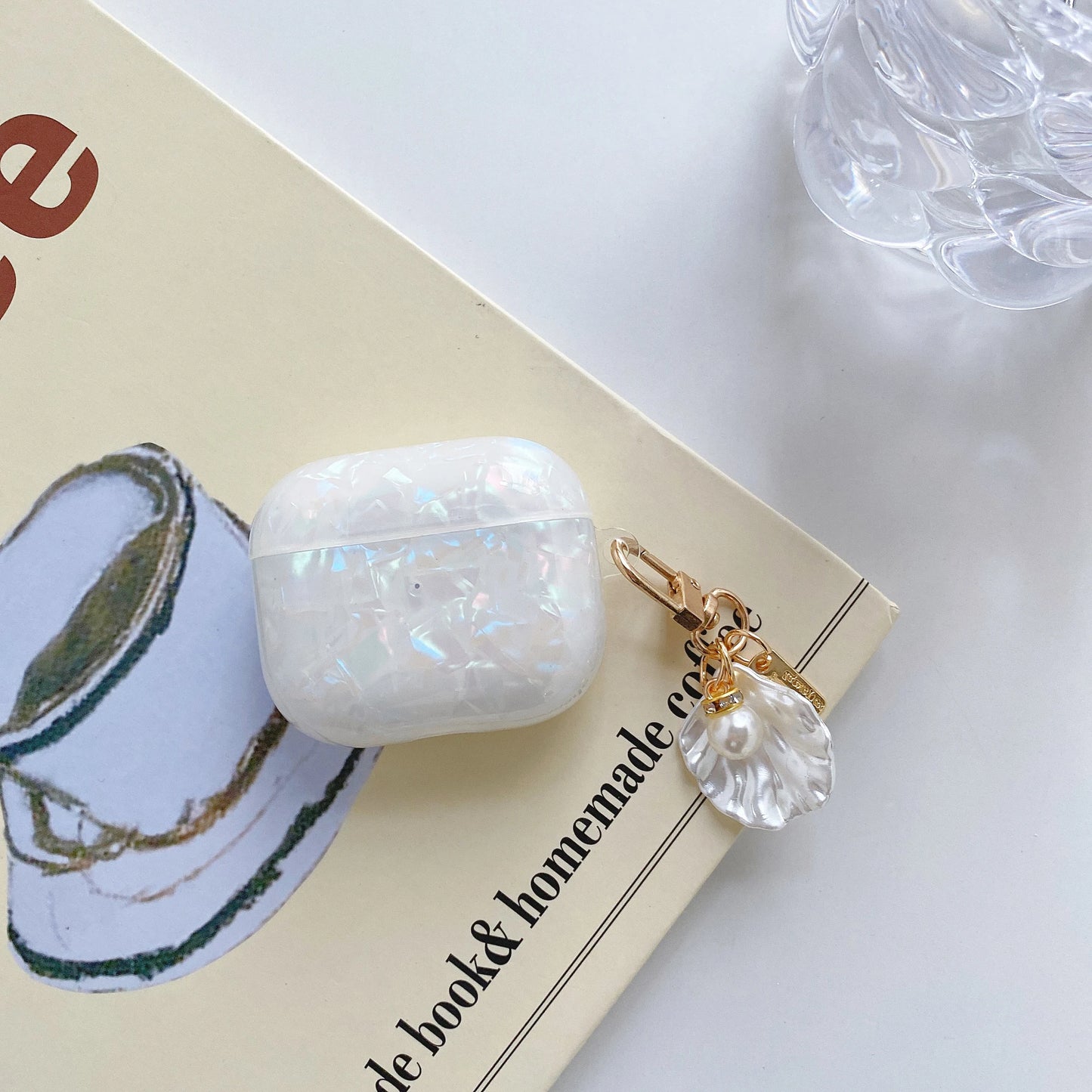 Pearl Earphone Cases For Airpods Pro 2 Leopard Pendant Headphone Protective Cover For Apple Airpod 3 Pro 2 1 3rd Generation Case