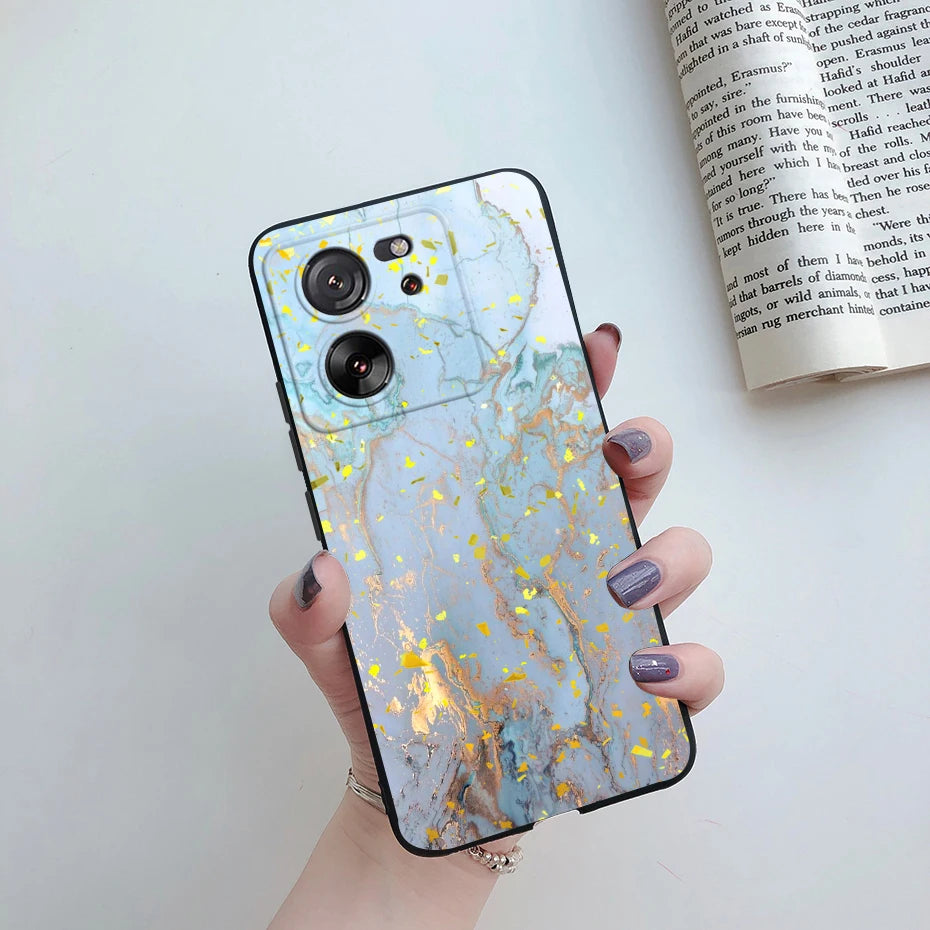 For Xiaomi 13T Pro Case Fashion Marble Astronaut Silicone Phone Cases For Xiaomi Mi 13T Mi13T 13 T Pro 5G Protection Back Cover - Caseverse