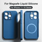 Original Magnetic Liquid Silicone Phone Cases For iPhone 16 15 14 13 12 11 Pro Max Magsafe Case Wireless Charge Shockproof Cover
