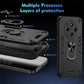 For Xiaomi Redmi 14C 4G Case Shockproof Armor Metal Ring Phone Cases For Mi Redmi 14C 4G Stand Holder Bumper Phone Cover - Caseverse