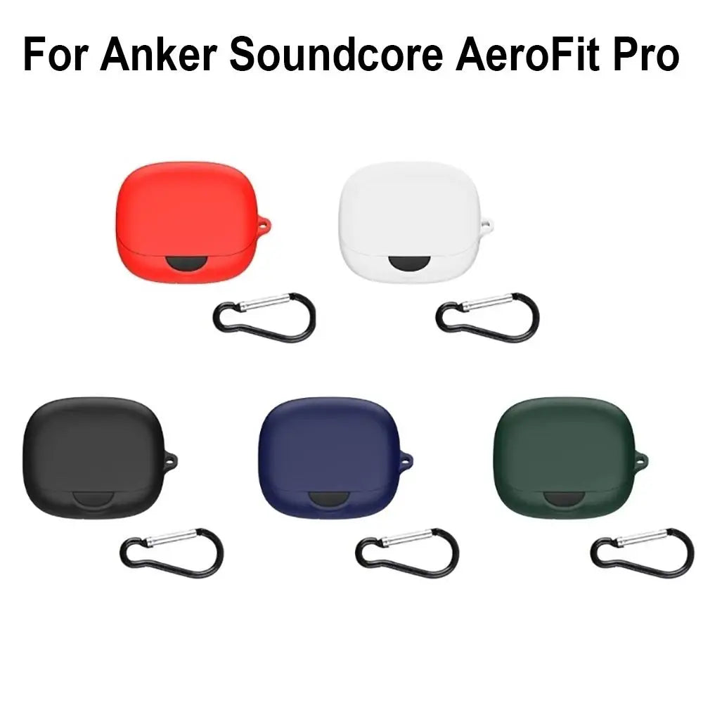Anti-drop Earbuds Protective Case Washable Dustproof Wireless Earphone Shell Silicone for Anker Soundcore AeroFit Pro