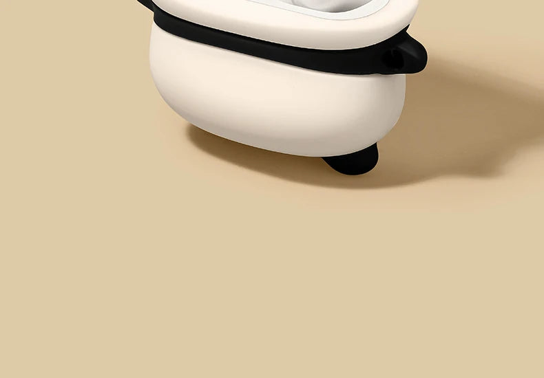 Cute Lying Panda Headphone Case For AirPods 4 (2024) Airpod Pro 1 2 3 Bluetooth Earbuds Charging Box Protective Earphone Cover