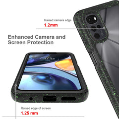 Moto E32 Shockproof Clear Case Built in Screen Protector Full Body Rugged Defender Cover for Motorola G22 Case, E32S,G52 Cases