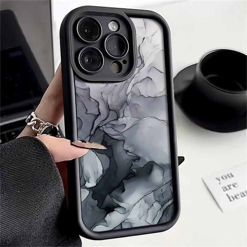 Marble Pattern Phone Case For Xiaomi Redmi Note 12 13 11 Pro Plus 5G Cases Redmi Note 12S 10 11S 10S 12C 13C 4G Matte Cover - Caseverse