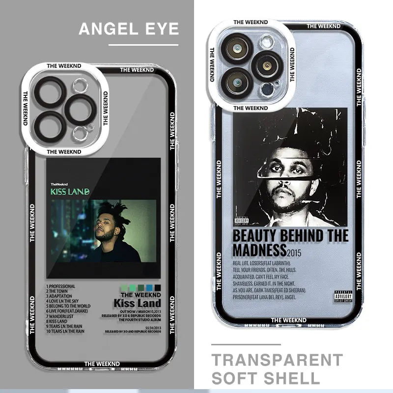 The-Weeknd Fashion Cool Musi Case for iPhone 15 Pro 11Pro Max XR 12 13 Mini XSmax 14 7 Plus SE 6 8 X XS Phone Clear Fundas Cover